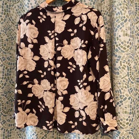 Jones New York Silk Rose Blouse 16 - Picture 5 of 6